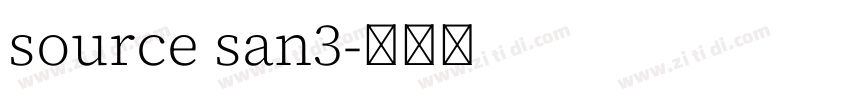 source san3字体转换